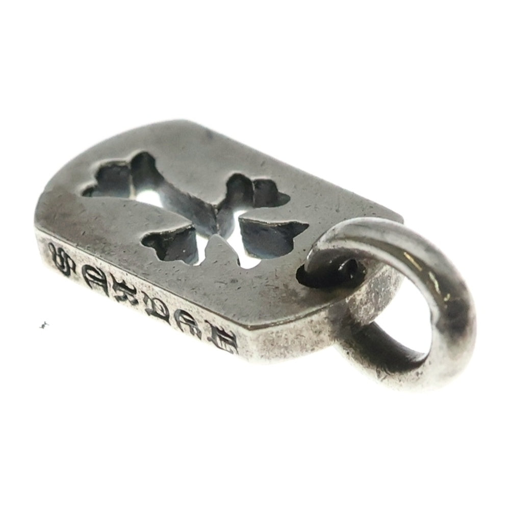 CHROME HEARTS(クロムハーツ) DT TNY CO CRS タイニーカットアウトクロスドッグタグ チャーム ペンダントトップ シルバー BCA252 レディース