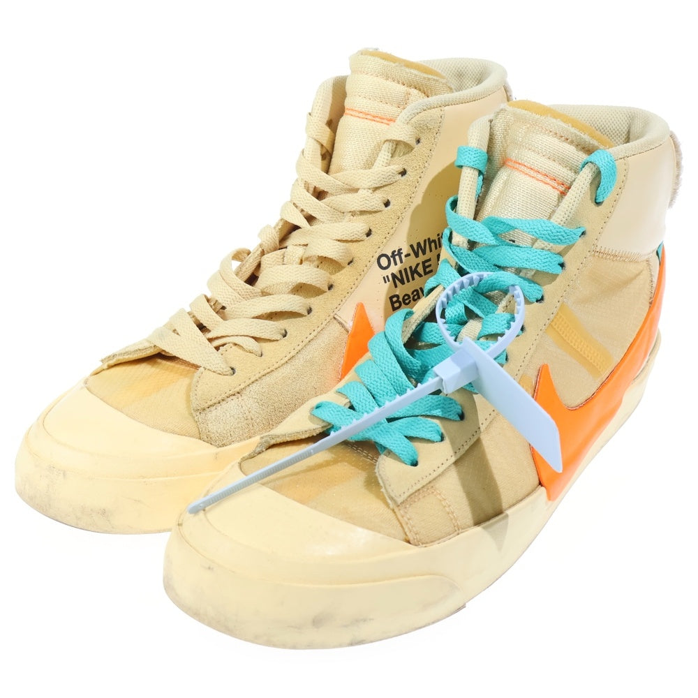 NIKE(ナイキ) ×OFF-WHITE BLAZER MID ALL HALLOWS EVE AA3832-700 オフホワイト ブレーザー ミッドカットスニーカー ベージュ US10.5/28.5cm