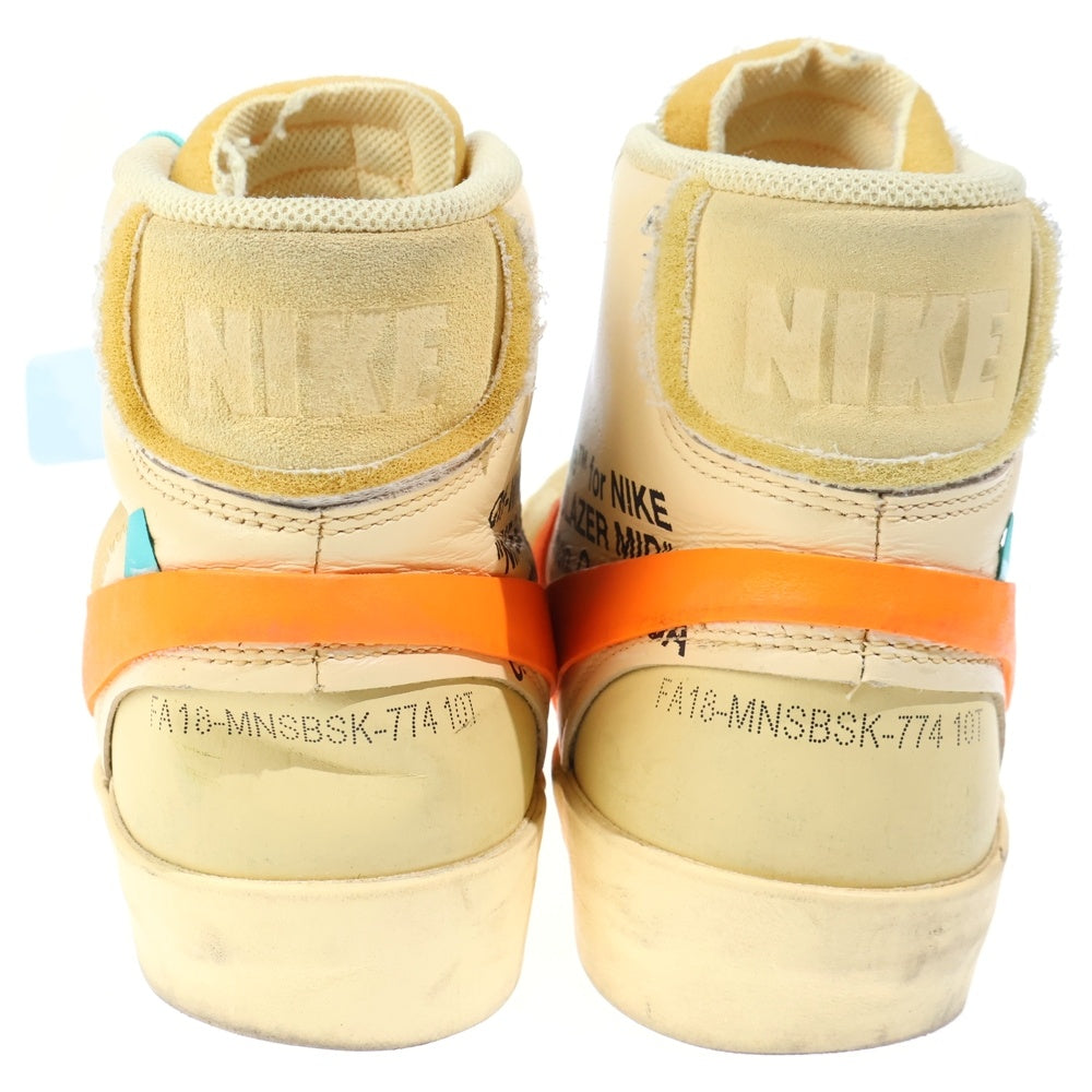 NIKE(ナイキ) ×OFF-WHITE BLAZER MID ALL HALLOWS EVE AA3832-700 オフホワイト ブレーザー ミッドカットスニーカー ベージュ US10.5/28.5cm