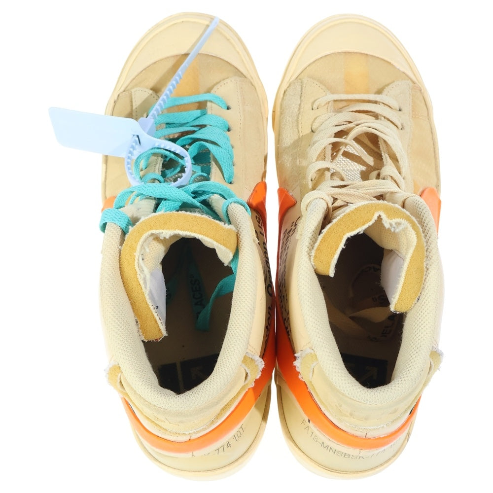 NIKE(ナイキ) ×OFF-WHITE BLAZER MID ALL HALLOWS EVE AA3832-700 オフホワイト ブレーザー ミッドカットスニーカー ベージュ US10.5/28.5cm