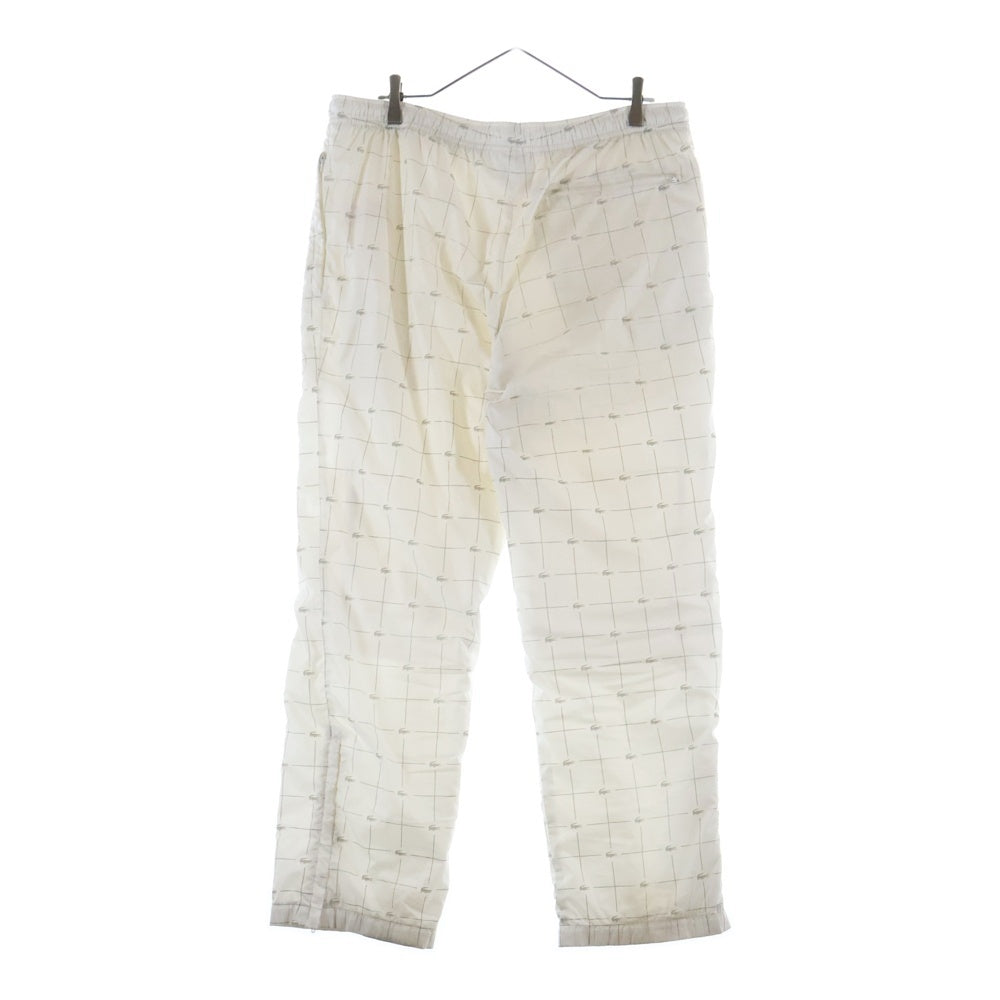 SUPREME(シュプリーム) 18SS ×LACOSTE Reflective Grid Nylon Track Pant リフレクティブ グリッド ナイロントラックパンツ ホワイト XH8504