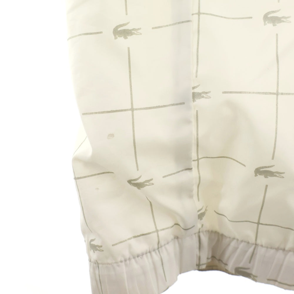 SUPREME(シュプリーム) 18SS ×LACOSTE Reflective Grid Nylon Track Pant リフレクティブ グリッド ナイロントラックパンツ ホワイト XH8504
