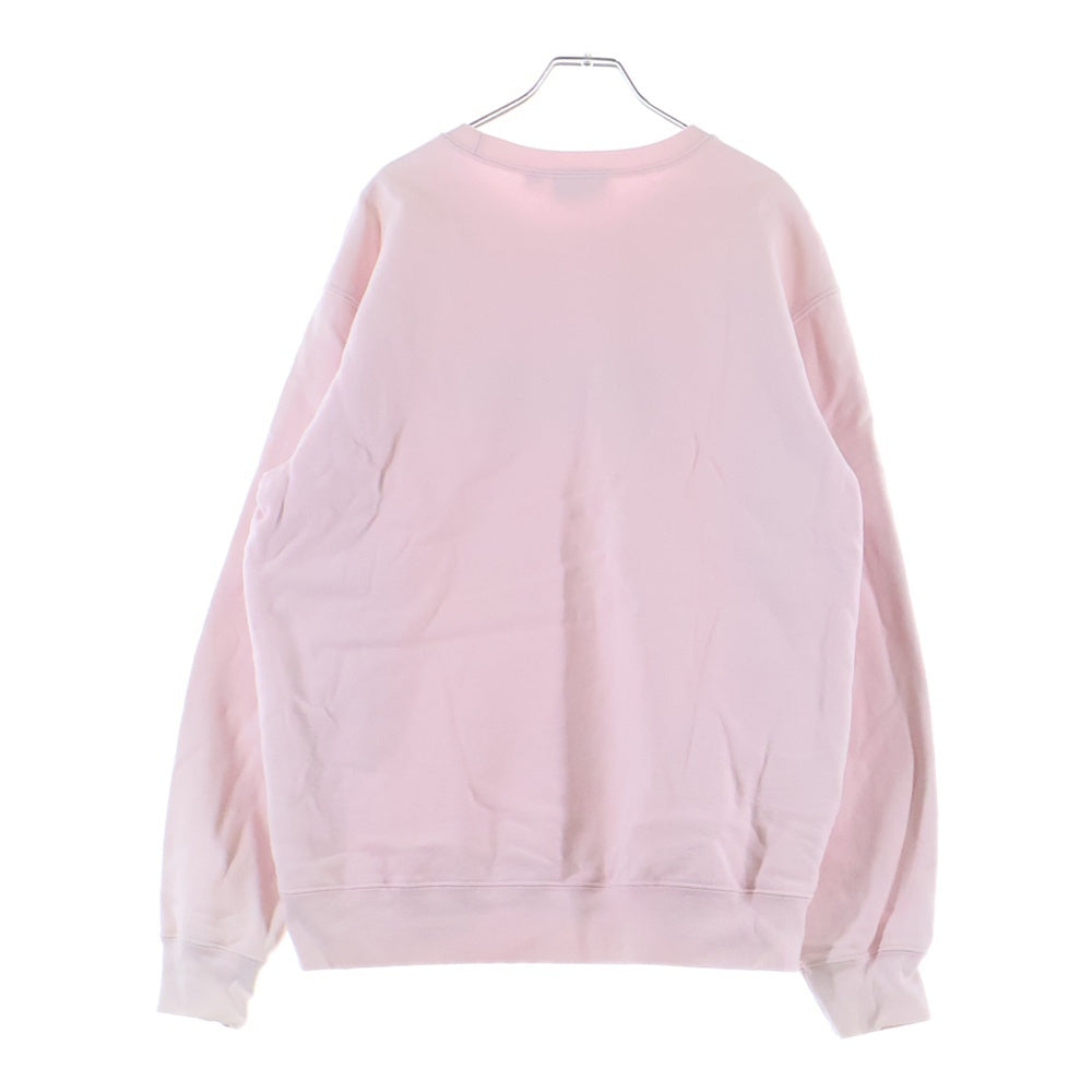 SUPREME(シュプリーム) 20SS Underline Crewneck アンダーライン フロントロゴ クルーネックスウェットトレーナー ピンク