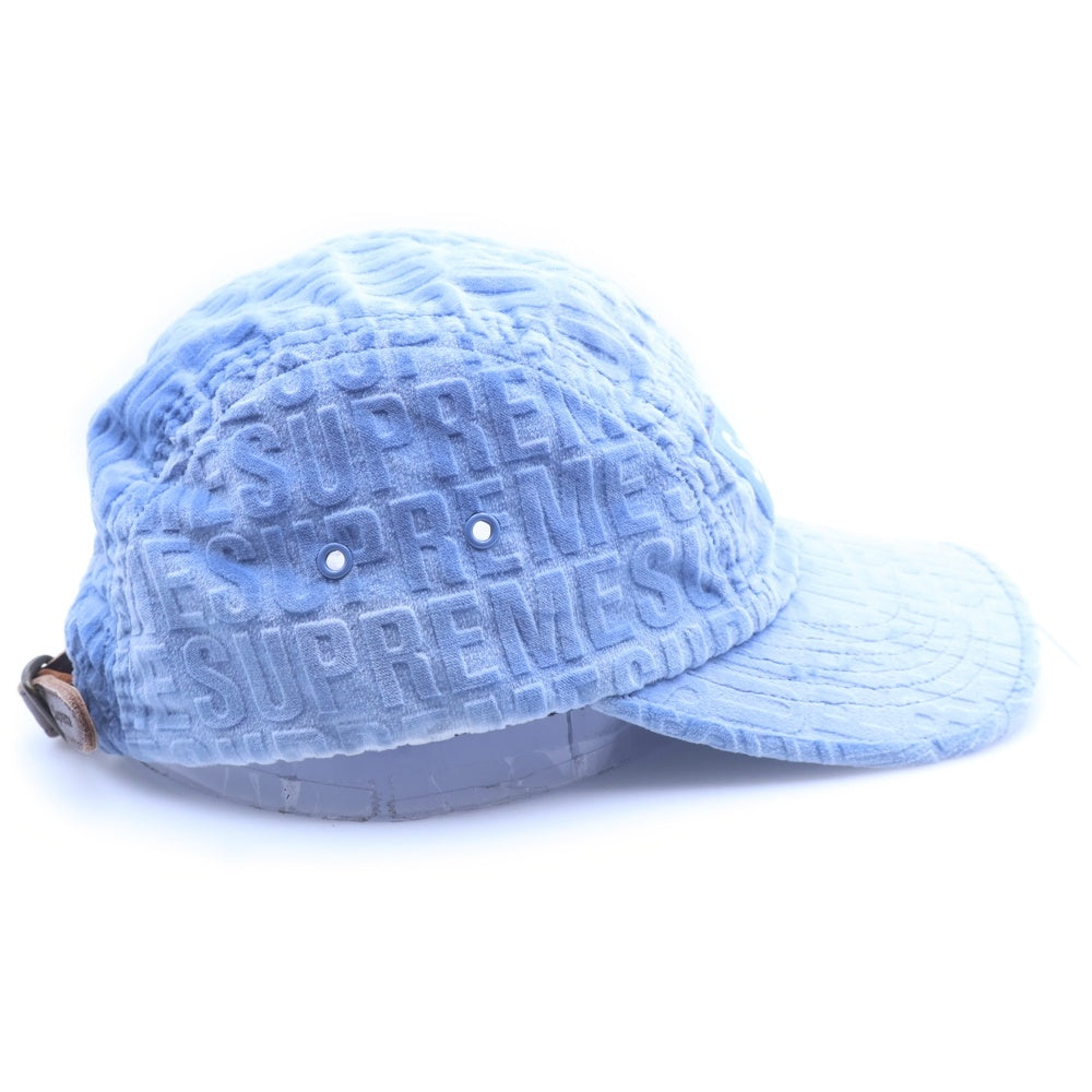 SUPREME(シュプリーム) 21AW Velvet Pattern Camp Cap ベルベット パターン キャンプキャップ 帽子 ブルー