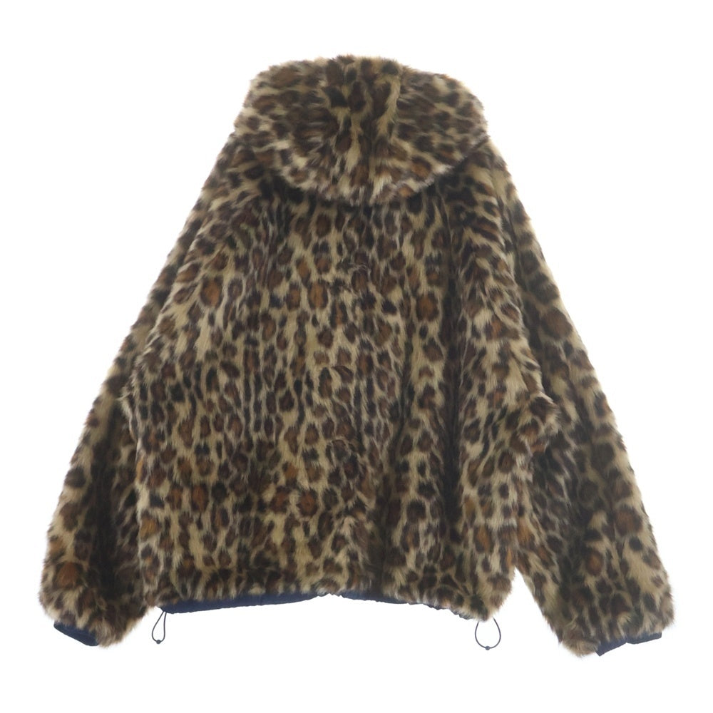 SUPREME(シュプリーム) 25SS Faux Fur Reversible Hooded Track Jacket フェイクファーリバーシブルトラックジャケットブルゾン レッド/ブラウン