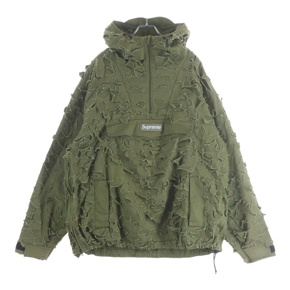 SUPREME(シュプリーム) 22AW Griffin Anorak グリフィン ダメージ加工 アノラックパーカ ジャケット カーキ
