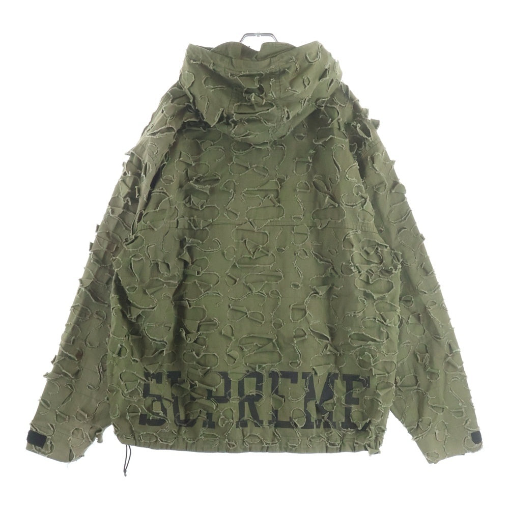 SUPREME(シュプリーム) 22AW Griffin Anorak グリフィン ダメージ加工 アノラックパーカ ジャケット カーキ