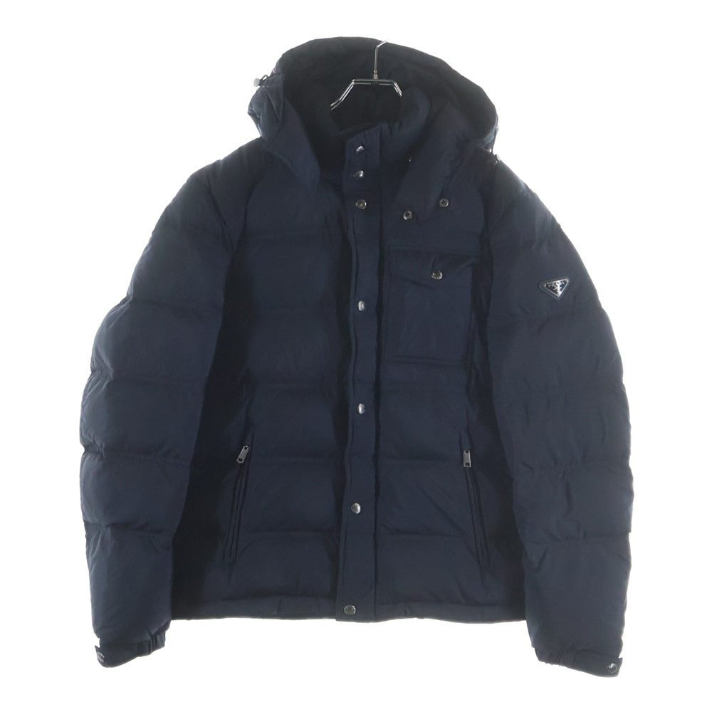 PRADA(プラダ) トライアングルロゴ 中綿ダウンジャケット ブラック SGH573 R132 Q04