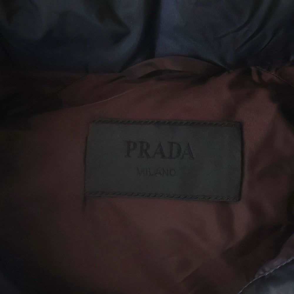 PRADA(プラダ) トライアングルロゴ 中綿ダウンジャケット ブラック SGH573 R132 Q04