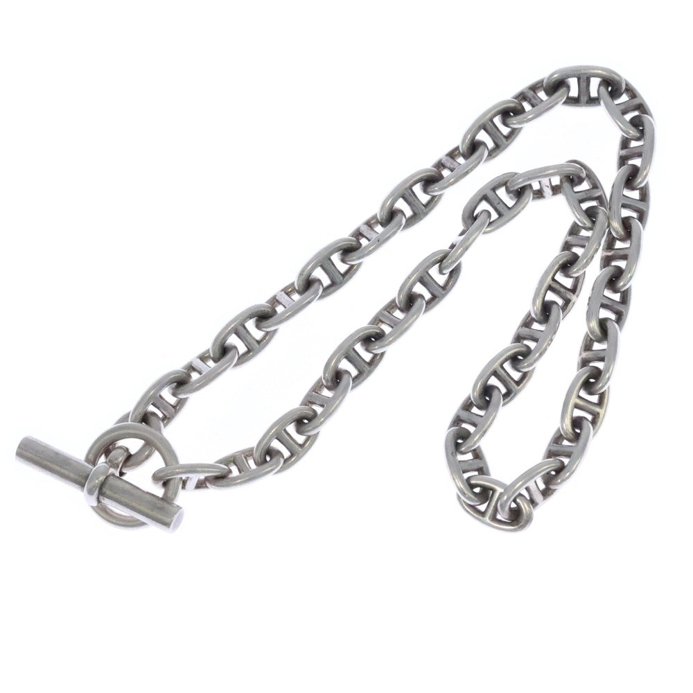 HERMES(エルメス) VINTAGE Chaine d'Ancre 70-80s シェーヌダンクル MM シルバーネックレス 筆記体 ヴィンテージ レディース