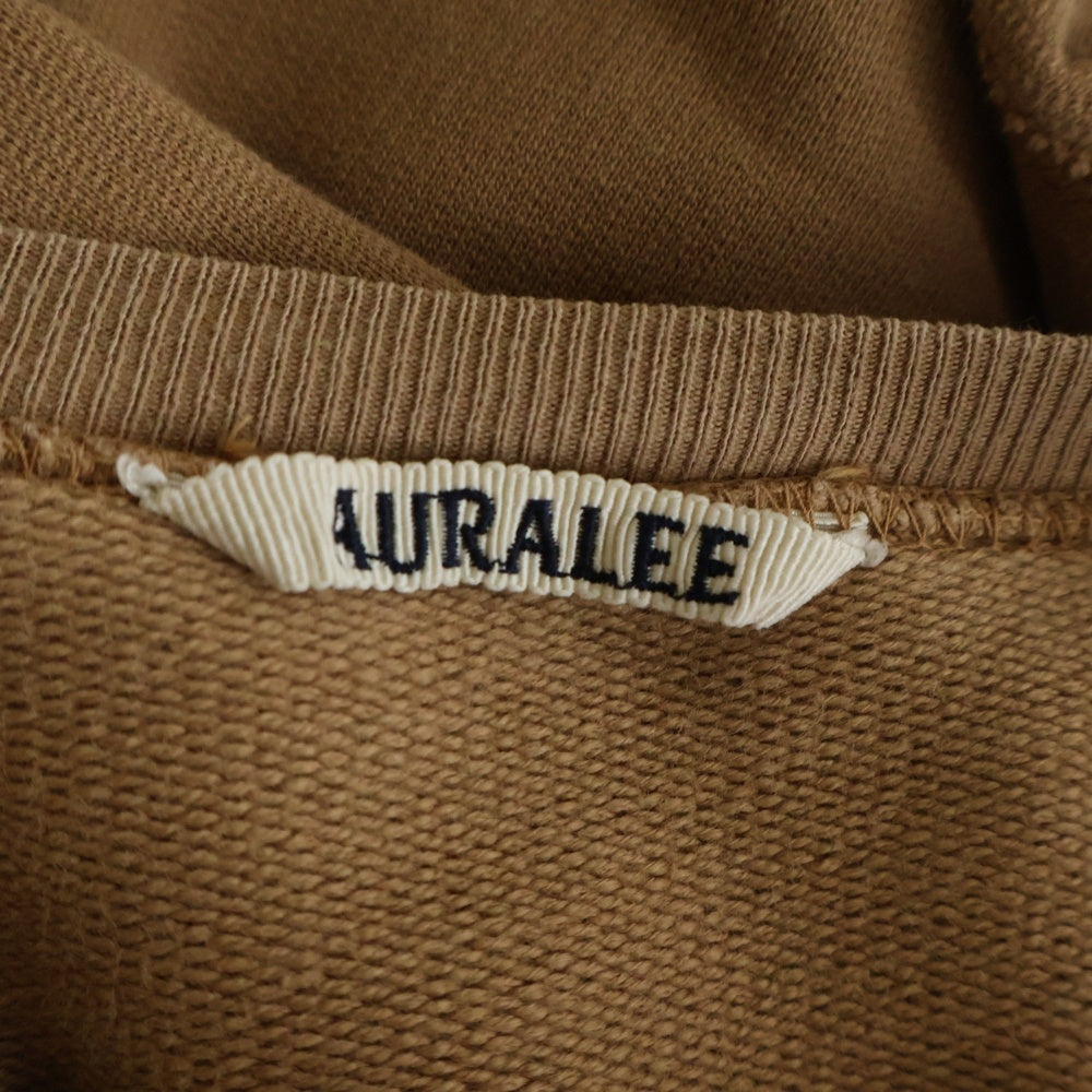 AURALEE(オーラリー) SUPER SOFT HEAVY SWEAT P/O スーパーソフト ヘビースウェット トレーナー ブラウン A8AP01GU