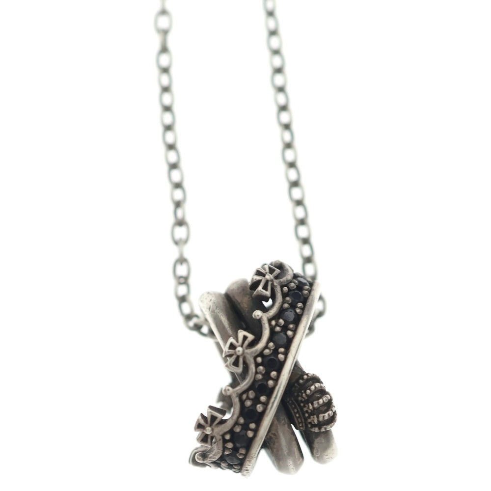 Justin Davis(ジャスティンデイヴィス) Twist of Fate Necklace クラウン ツイストオブネックレス シルバー SNJ692