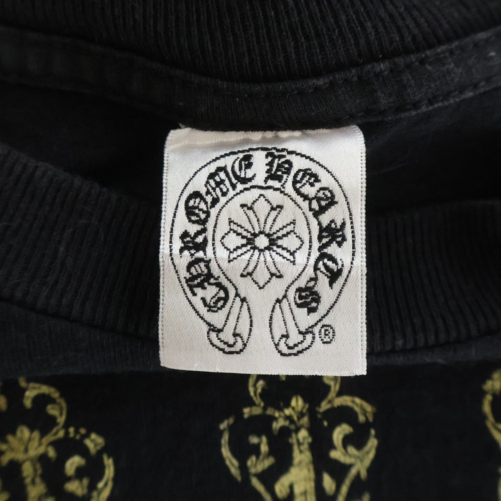CHROME HEARTS(クロムハーツ) OLD ヴァインダガープリント 半袖Tシャツ カットソー ブラック