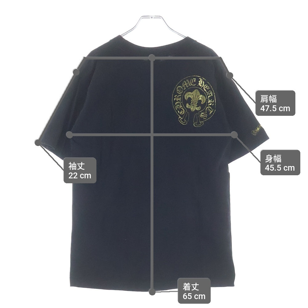 CHROME HEARTS(クロムハーツ) OLD ヴァインダガープリント 半袖Tシャツ カットソー ブラック