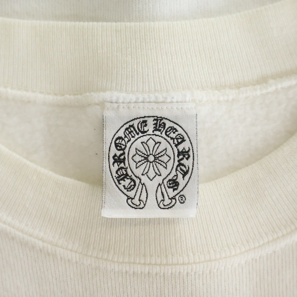CHROME HEARTS(クロムハーツ) OLD SWTSHRT 袖フローラルクルーネック スウェット ホワイト