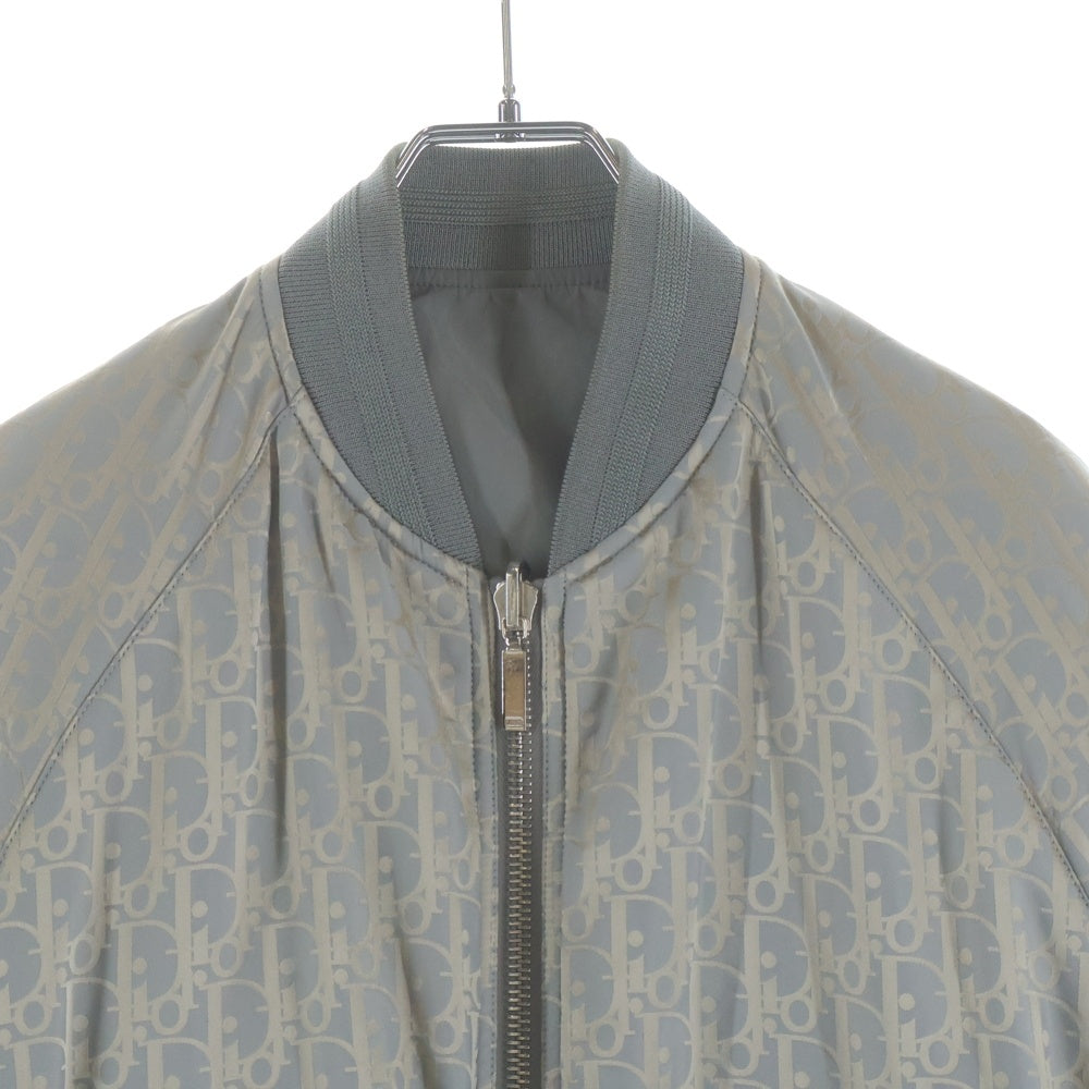 DIOR(ディオール) OBLIQUE REVERSIBLE BOMBER JACKET オブリーク リバーシブル ボンバージャケット グレー 183C432A5043