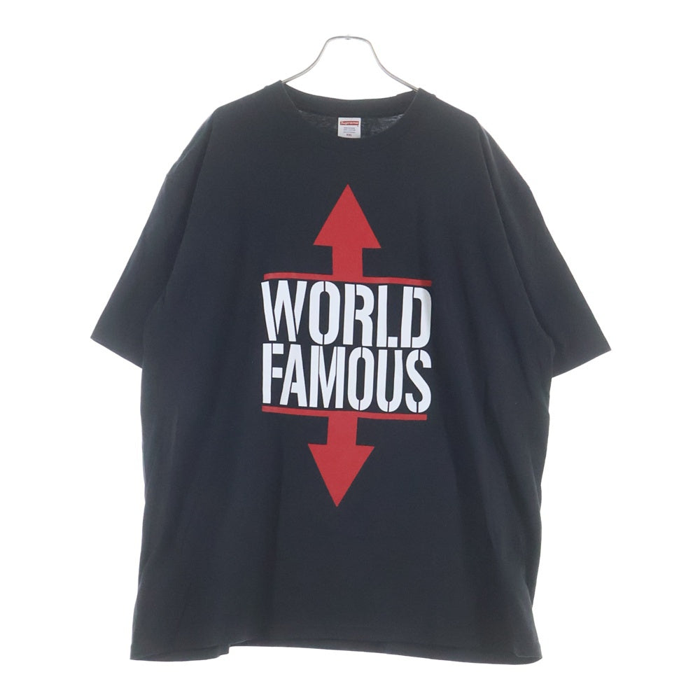 SUPREME(シュプリーム) 26SS World Famous Tee ワールドフェイマス クルーネック カットソー 半袖Tシャツ ブラック