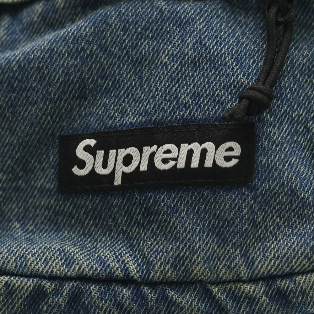 SUPREME(シュプリーム) 25AW Denim Shoulder Bag デニム ロゴデザイン ショルダーバッグ インディゴ