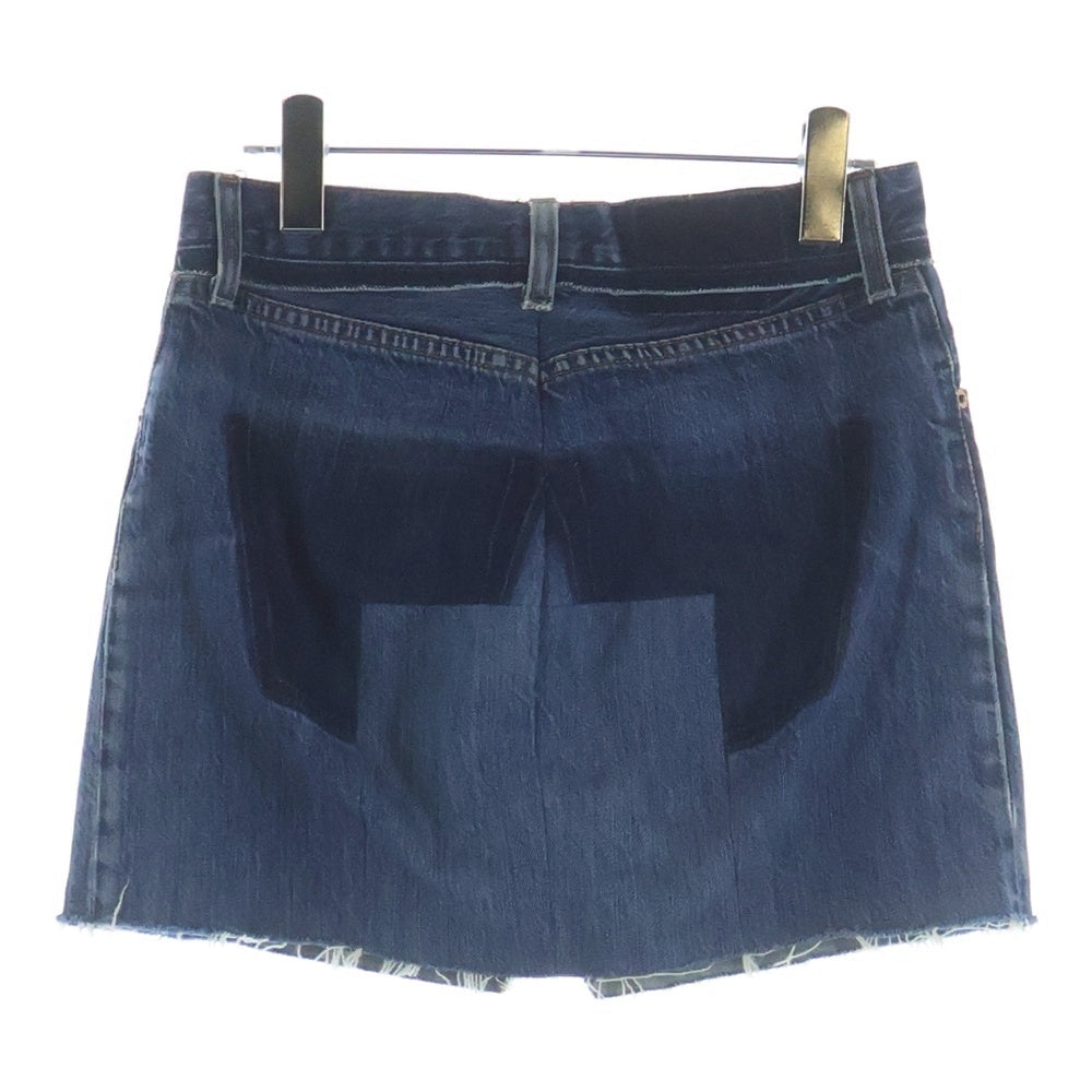 VETEMENTS(ヴェトモン) カットオフ タイトデニムスカート インディゴ WAH18SK1 レディース