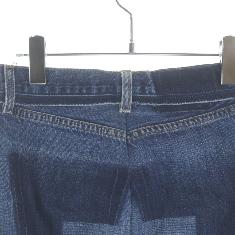 VETEMENTS(ヴェトモン) カットオフ タイトデニムスカート インディゴ WAH18SK1 レディース