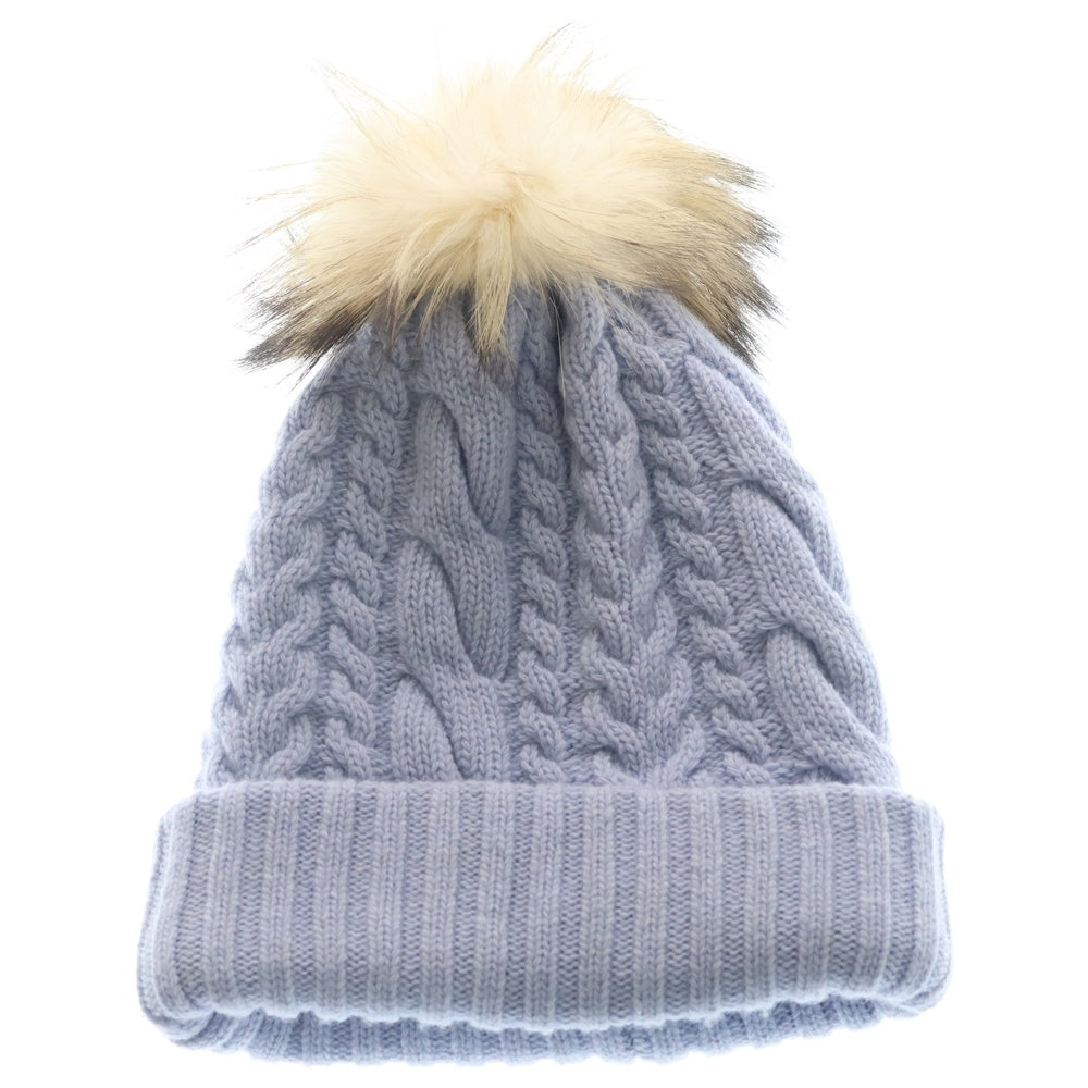 miumiu(ミュウミュウ) Wool Knit Beanie ウールニットビーニー 帽子 パープル 09893 レディース
