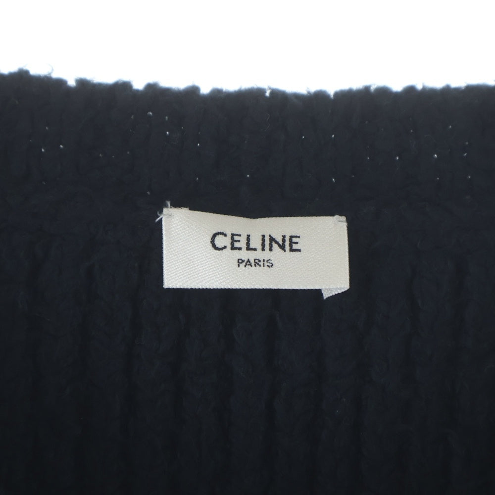 CELINE(セリーヌ) Crew Neck Border Knit Sweater クルーネックボーダーニット セーター ネイビー 2AF18047U レディース