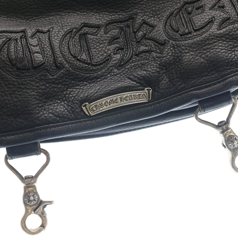 CHROME HEARTS(クロムハーツ) SHOULDER BAG-SM ガンスリンガーストラップ レザー ショルダーバッグ ブラック レディース