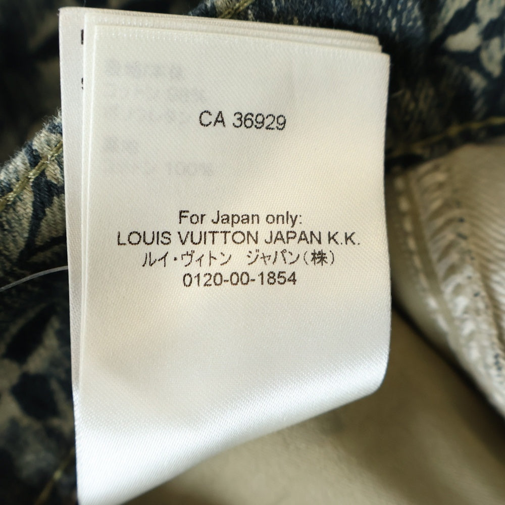 LOUIS VUITTON(ルイヴィトン) 23SS モノグラム ウォッシュ加工 デニムパンツ グレー RM2319 TC6 HOD02W