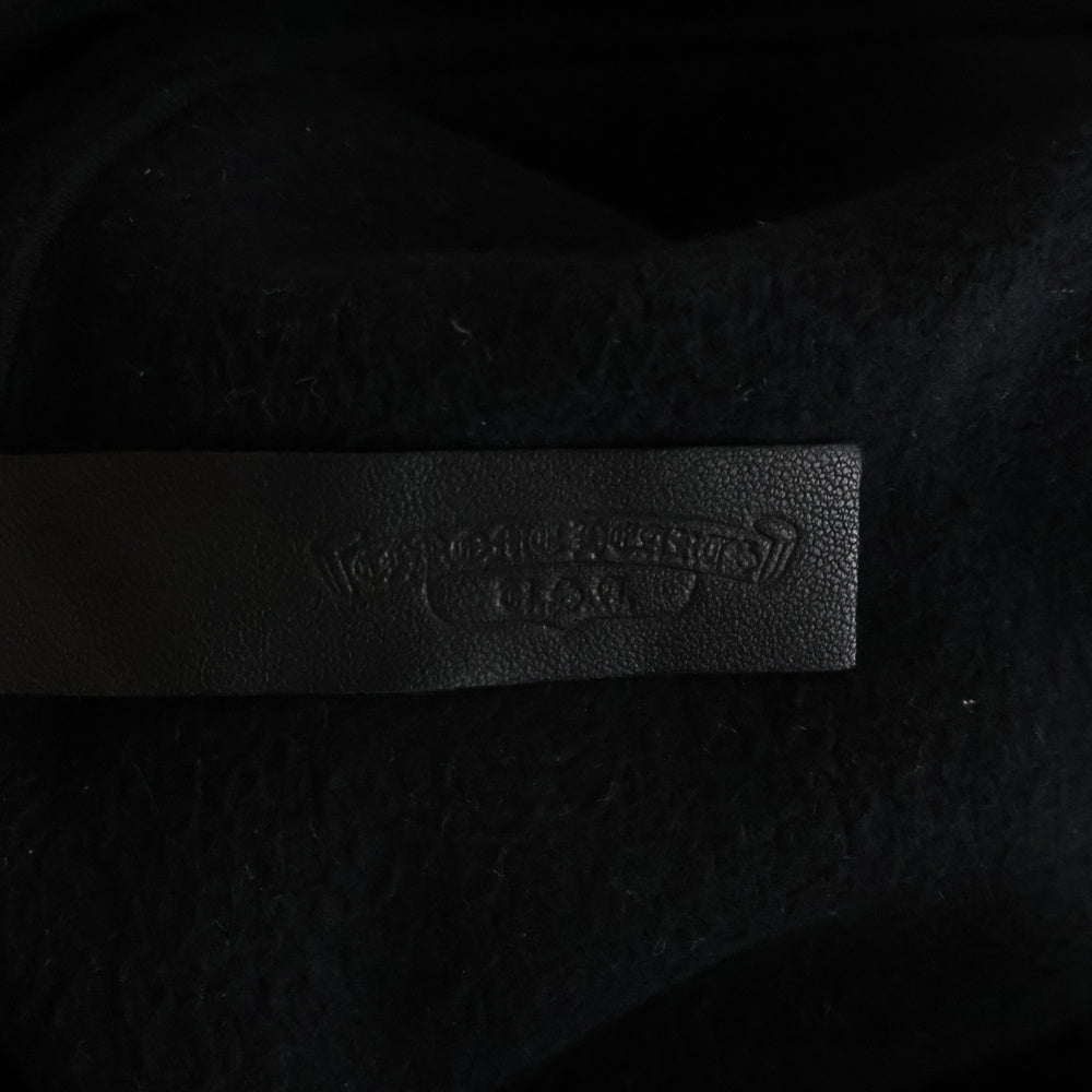 CHROME HEARTS(クロムハーツ) Y NOT SLO RIDE ロゴ刺繍 ハーフジップスウェット トレーナー ブラック