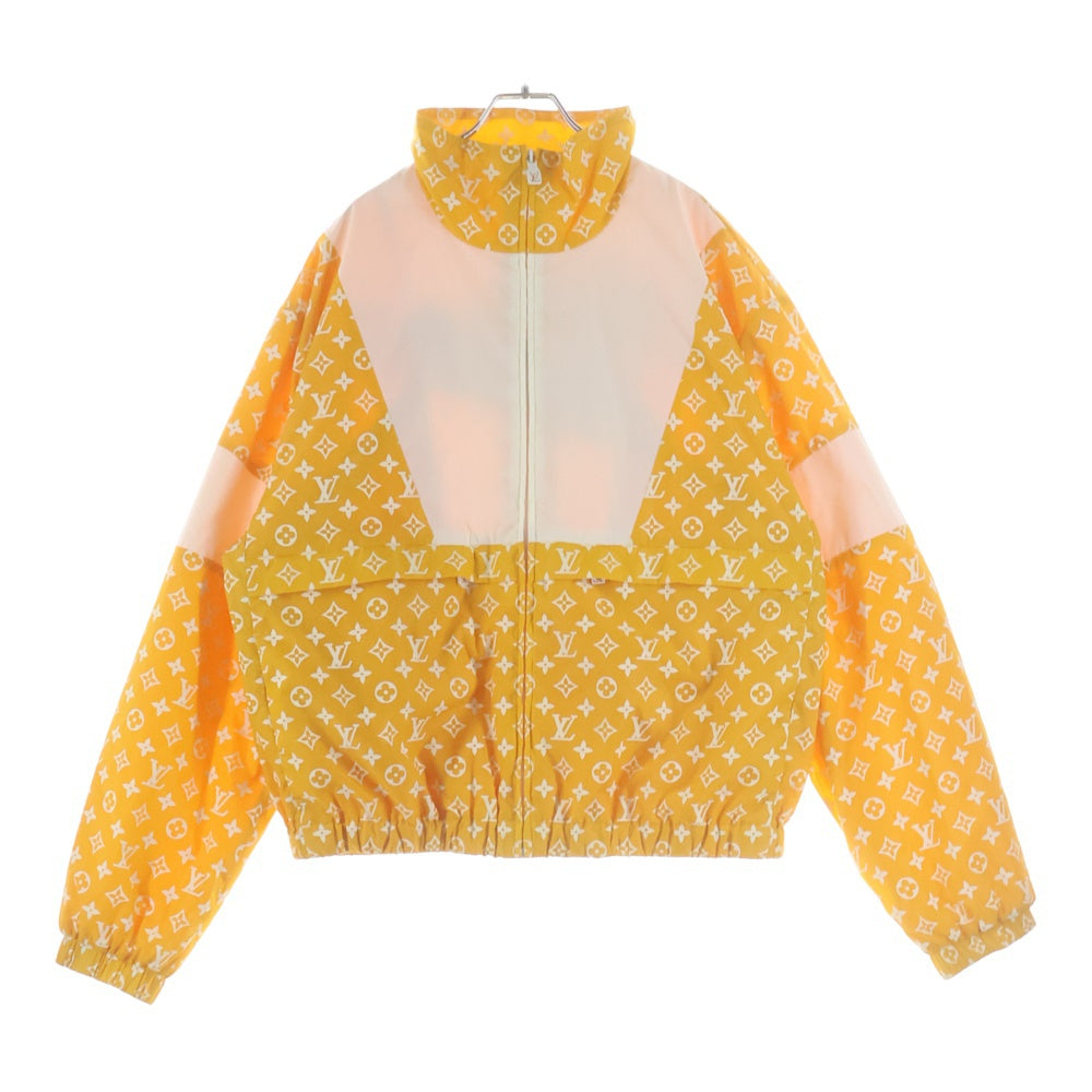 LOUIS VUITTON(ルイヴィトン) 24AW ナイロン モノグラムプリント テクニカルトラックトップジャケット イエロー RM242M MJW HRB83W