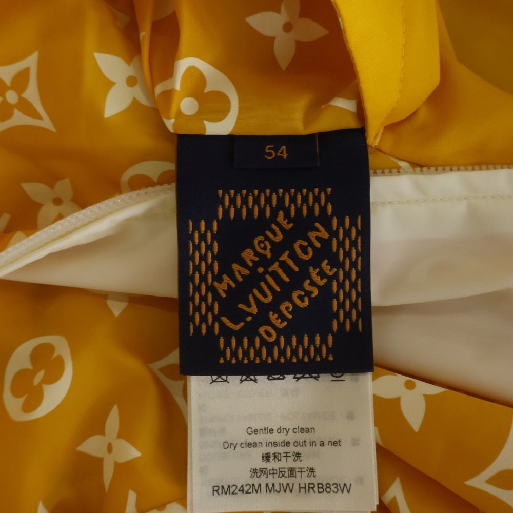 LOUIS VUITTON(ルイヴィトン) 24AW ナイロン モノグラムプリント テクニカルトラックトップジャケット イエロー RM242M MJW HRB83W