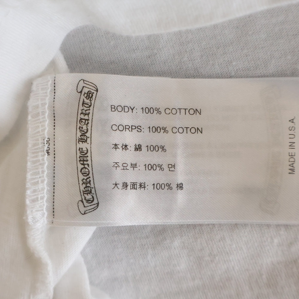 CHROME HEARTS(クロムハーツ) Vine Dagger ヴァインダガー アームフローラル 長袖Tシャツ カットソー ホワイト