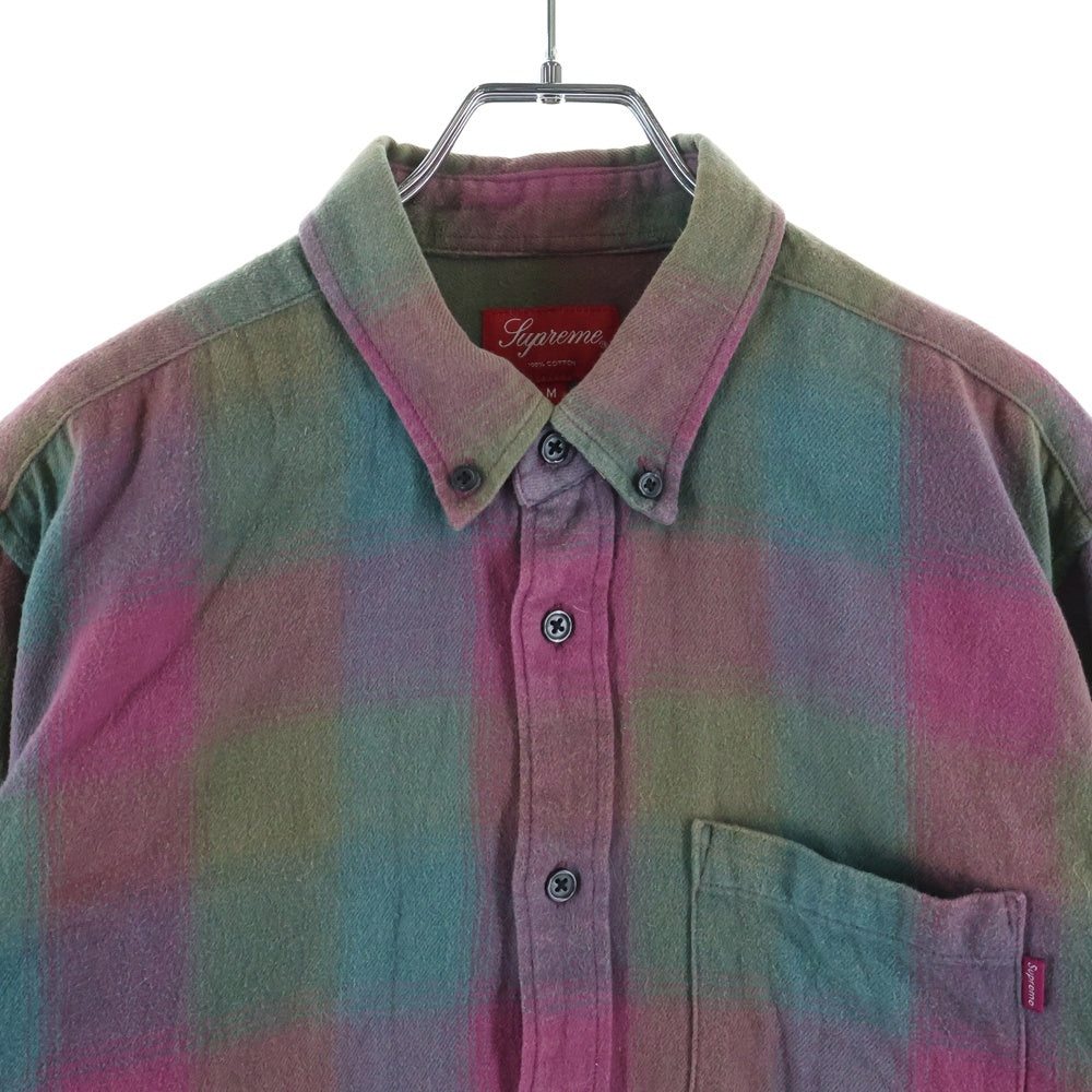 SUPREME(シュプリーム) 18AW Shadow Plaid Flannel Shirt シャドープレイド フランネル長袖シャツ マルチ