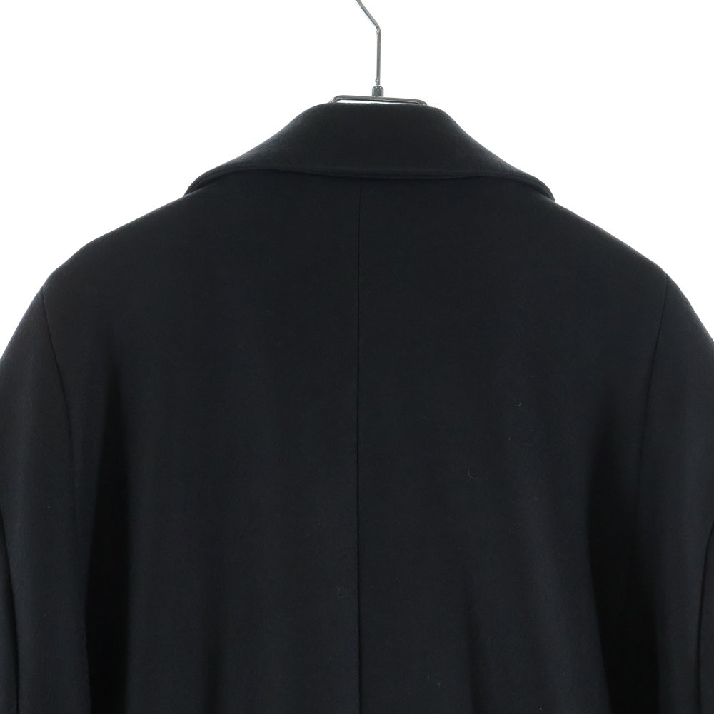 Stein(シュタイン) 24AW OVERSIZED MAXI-LENGTH PEAKED LAPEL COAT オーバーサイズド マキシレングス ピークドラペル ロングコート ブラック ST.903