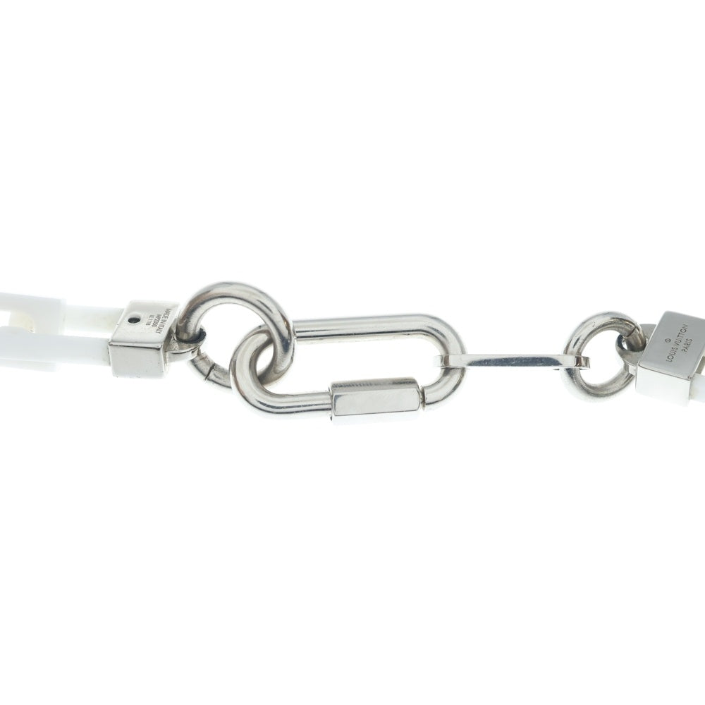 LOUIS VUITTON(ルイヴィトン) Collier Square Ceramic Chain Necklace コリエスクエアセラミックチェーンネックレス ホワイト MP2350 レディース
