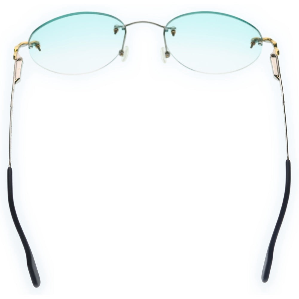 TIFFANY & Co.(ティファニー) リムレス サークルレンズ サングラス アイウェア ブルー T660