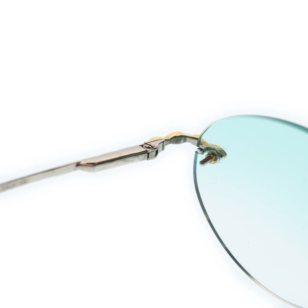 TIFFANY & Co.(ティファニー) リムレス サークルレンズ サングラス アイウェア ブルー T660