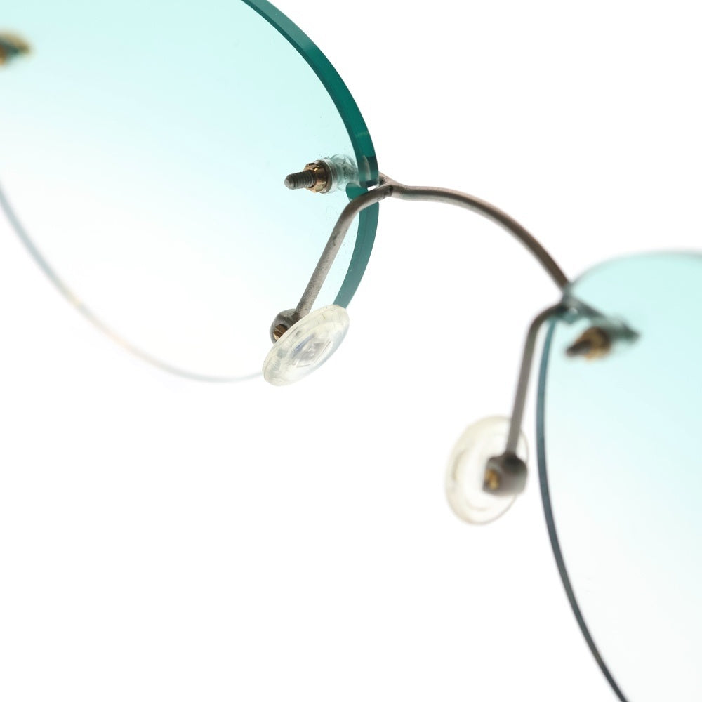 TIFFANY & Co.(ティファニー) リムレス サークルレンズ サングラス アイウェア ブルー T660