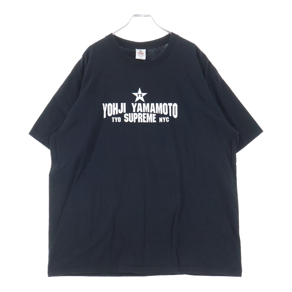 SUPREME(シュプリーム) 25AW ×Y's by Yohji Yamamoto Star Tee ワイズ ヨウジヤマモト スター フロントプリント 半袖Tシャツ カットソー ブラック