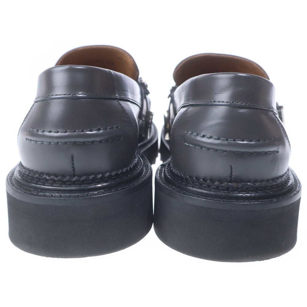 TOGA(トーガ) 23AW Leather Metal Loafers レザーメタル ローファー 革靴 グレー 42 AJ1253