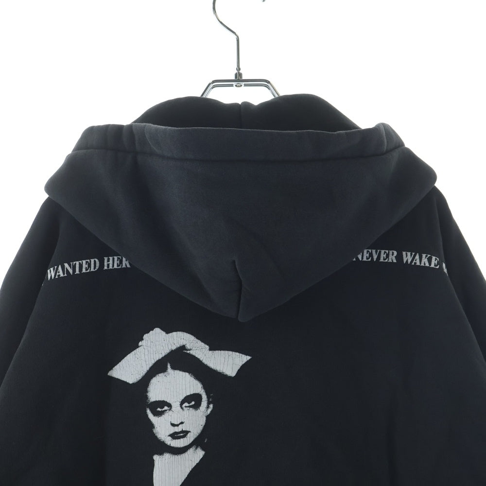 ENFANTS RICHES DEPRIMES(アンファンリッシュデプリメ) ヌビアン限定 NEVER WAKE ME ZIP HOODIE ネヴァーウェイクミーアップジップフーディー パーカー グレー
