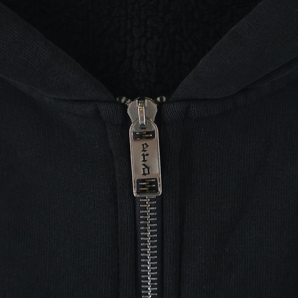 ENFANTS RICHES DEPRIMES(アンファンリッシュデプリメ) ヌビアン限定 NEVER WAKE ME ZIP HOODIE ネヴァーウェイクミーアップジップフーディー パーカー グレー