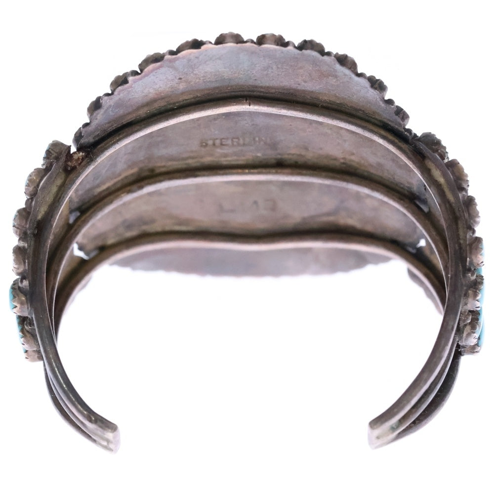 INDIAN JEWELRY(インディアンジュエリー) ナバホ族 LMB ターコイズ バングル シルバー