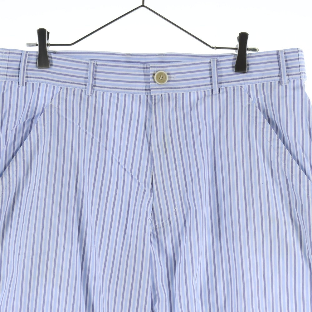 COMME des GARCONS SHIRT(コムデギャルソンシャツ) Striped Slacks ストライプスラックス ボトムス ブルー FG-P017