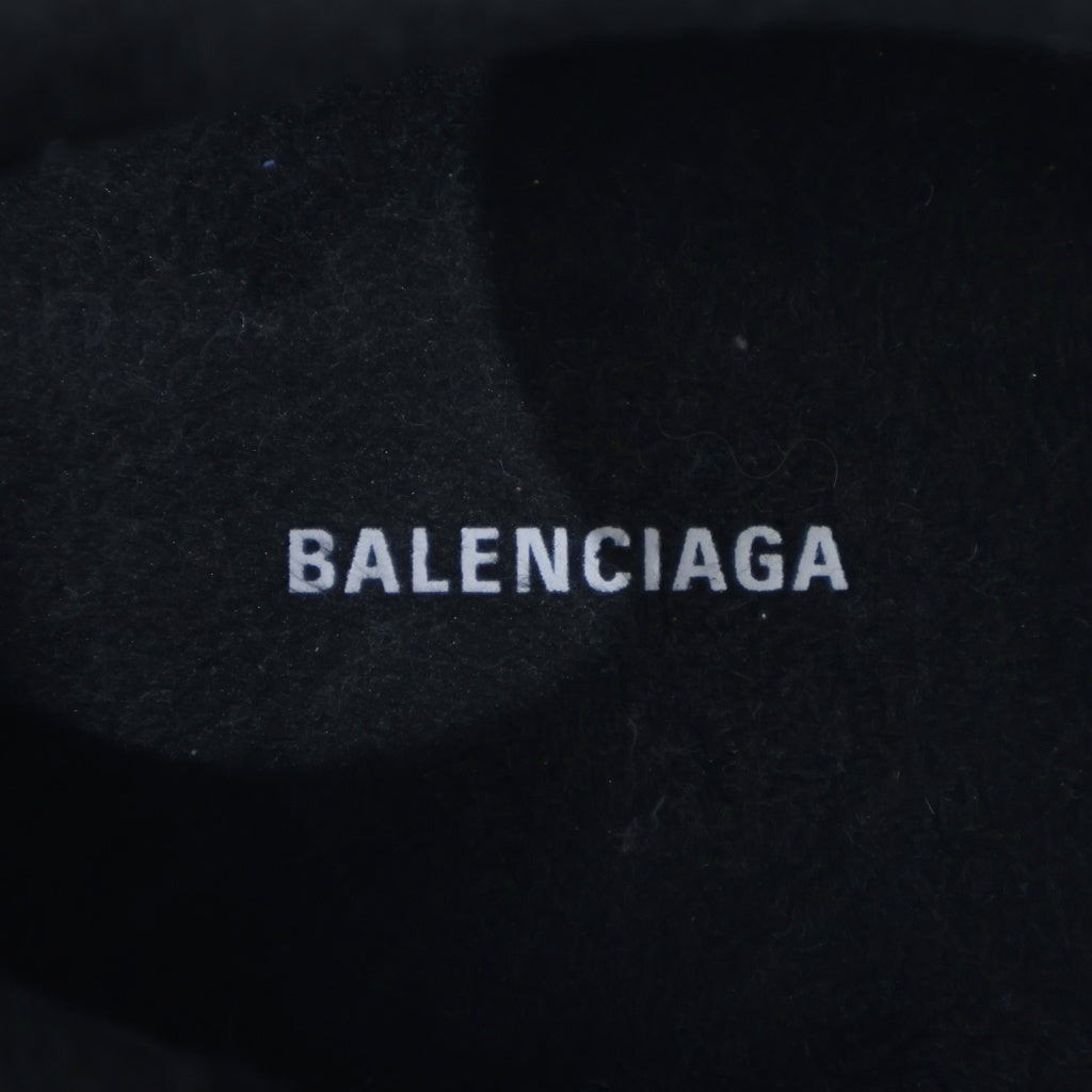 BALENCIAGA(バレンシアガ) ブランドロゴデザイン レザー レースアップローカットスニーカー ブラック 561246 W0701