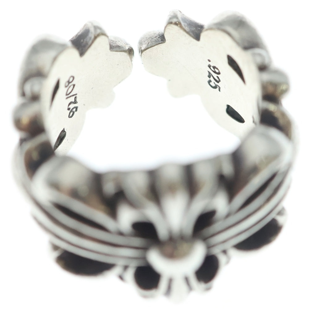 CHROME HEARTS(クロムハーツ) DBL FLRL CRS ダブルフローラルクロス リング シルバー BCA390