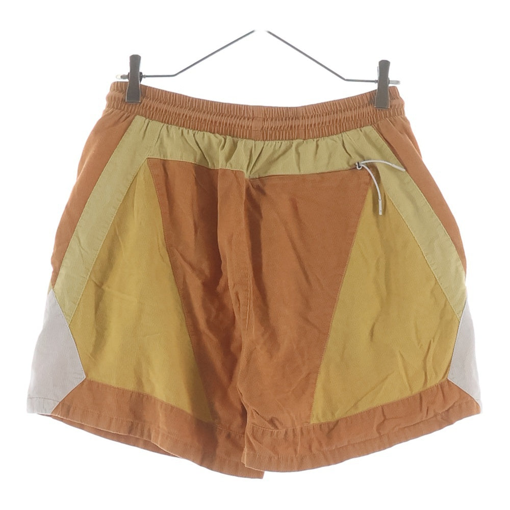 KITH(キス) 22SS MIXED MICRO CORD TURBO SHORTS ミックスド マイクロ コード ターボ ショートパンツ オレンジ KHM060131