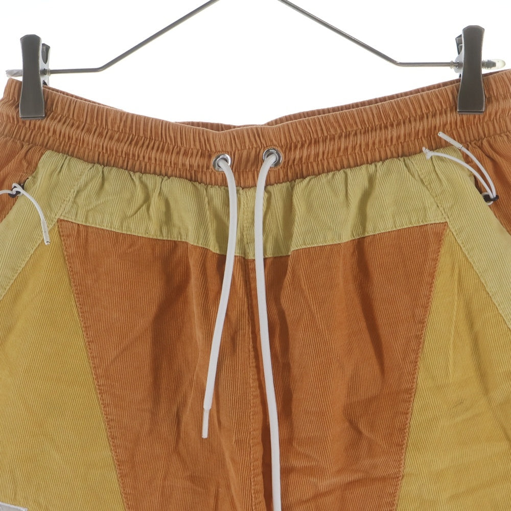 KITH(キス) 22SS MIXED MICRO CORD TURBO SHORTS ミックスド マイクロ コード ターボ ショートパンツ オレンジ KHM060131