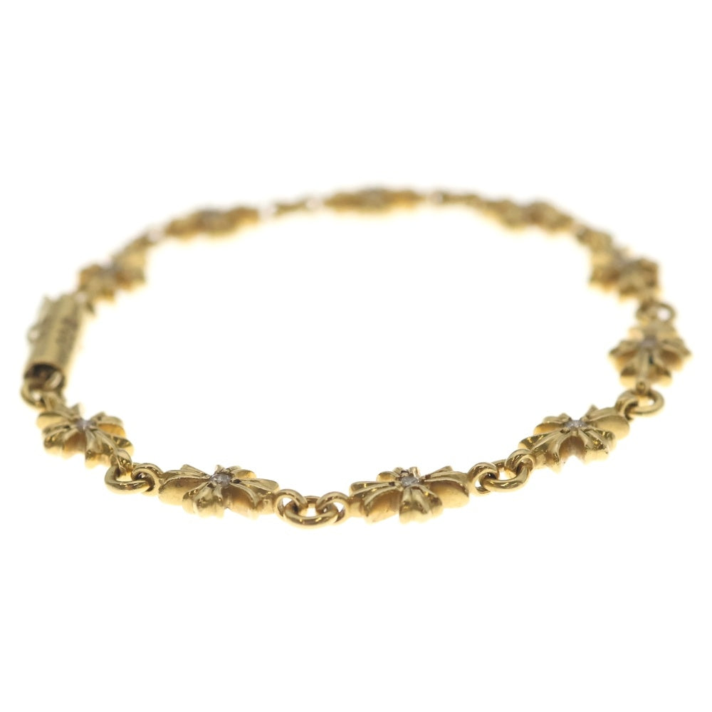 CHROME HEARTS(クロムハーツ) 22K TNY E CH PLS P/DIA タイニーE CHプラス ブレスレット PAVEダイヤ ゴールド BCA026