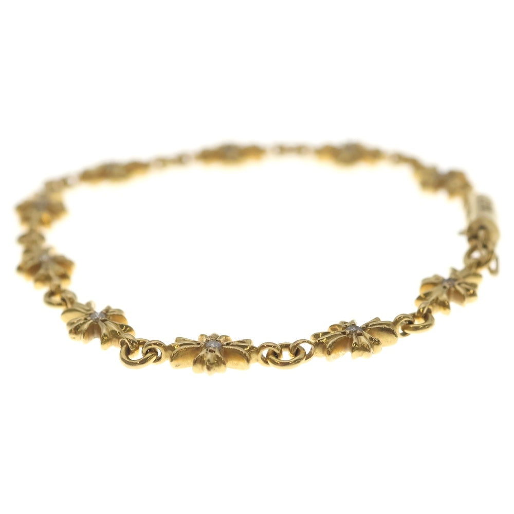 CHROME HEARTS(クロムハーツ) 22K TNY E CH PLS P/DIA タイニーE CHプラス ブレスレット PAVEダイヤ ゴールド BCA026
